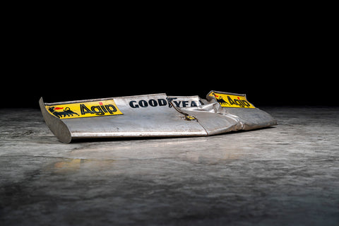 Ferrari 312T F1 front wing crash. / Ala anteriore F1 Ferrari 312T incidente