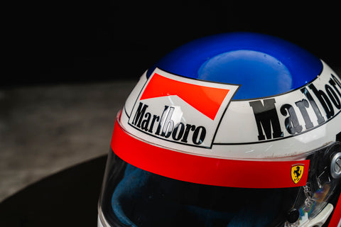 Jean Alesi Ferrari Race Used Helmet