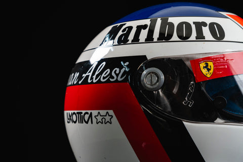Jean Alesi Ferrari Race Used Helmet