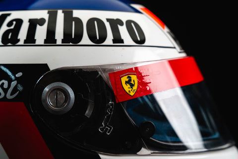 Jean Alesi Ferrari Race Used Helmet