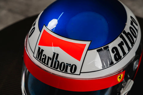 Jean Alesi Ferrari Race Used Helmet