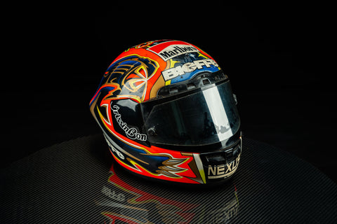 Max Biaggi Race Used Helmet