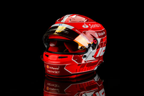 Signed Bell HP77 helmet by Charles Leclerc