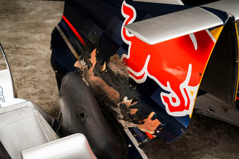 Race-used engine cover F1 RB1
