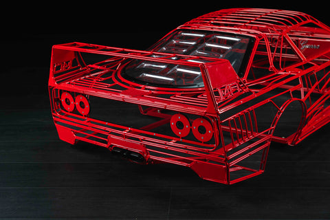 1119 - Ferrari F40 Wireframe Sculpture