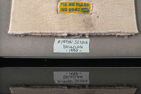 1118 - Ayrton Senna Signed Balaclava