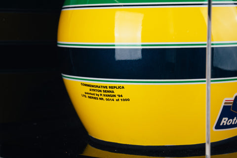 1109 - Ayrton Senna 1994 Official Bell Replica helmet signed