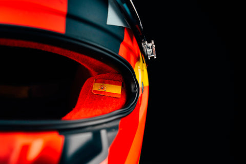 1037 - Carlos Sainz 2021 Ferrari Race Used Helmet