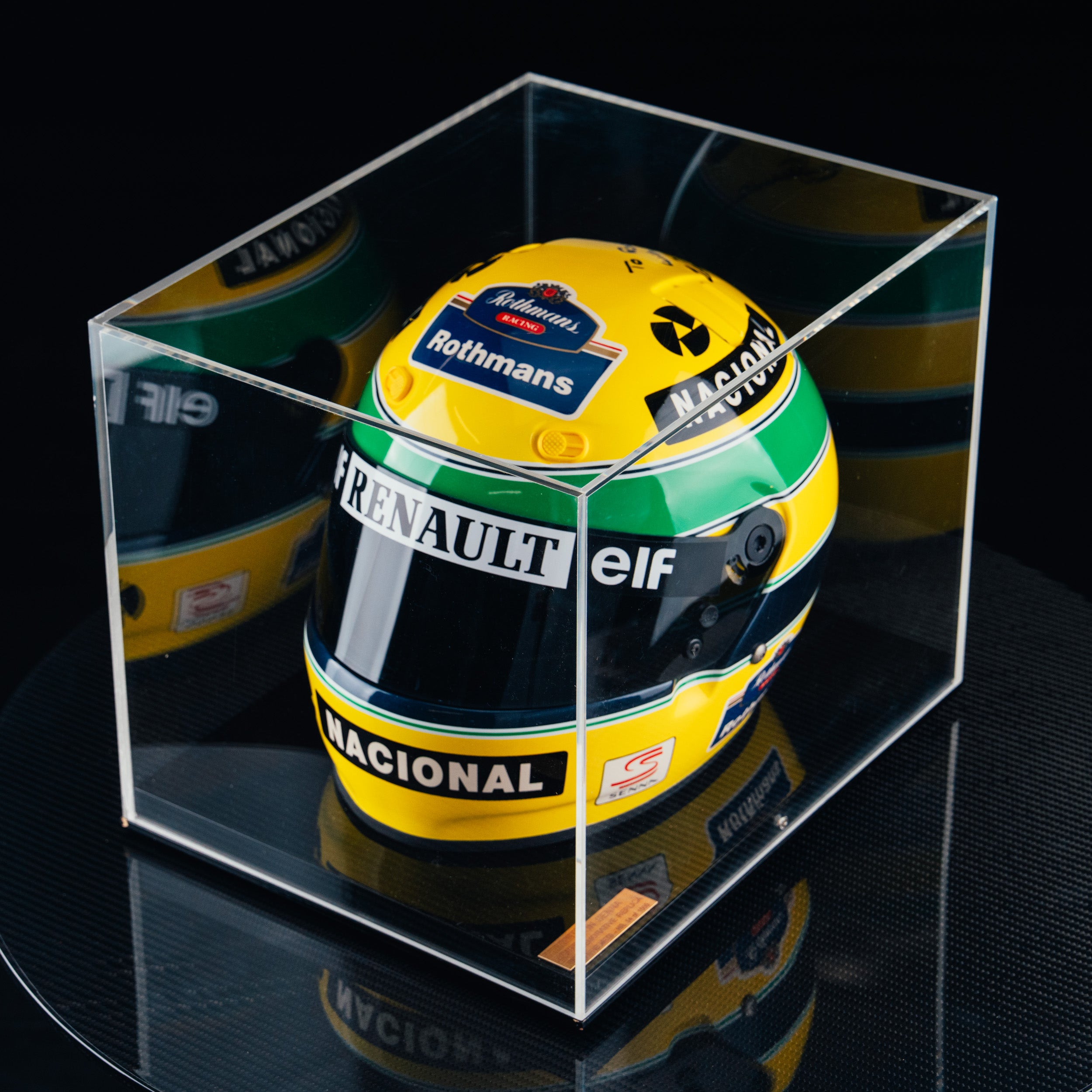 ayrton senna 1994 official bell replica helmet with certificate Ayrton Senna Official Replica helmet – Halmo Automobilia