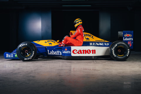 958 -WILLIAMS FW14 1991 NIGELE MANSELL WITH SENNA TAXI