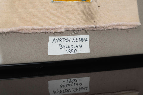 1118 - Ayrton Senna Signed Balaclava