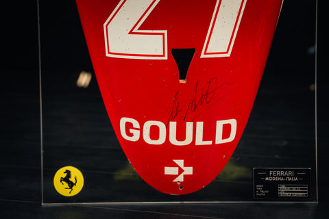 M. Alboreto signed Ferrari Nose