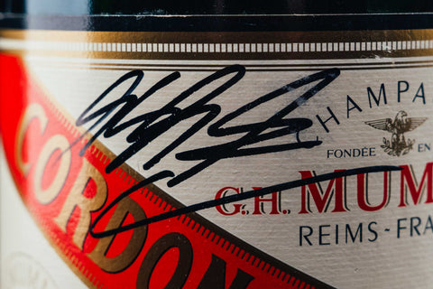 1051 - Mumm Podium Bottle Signed from Michael Schumacher