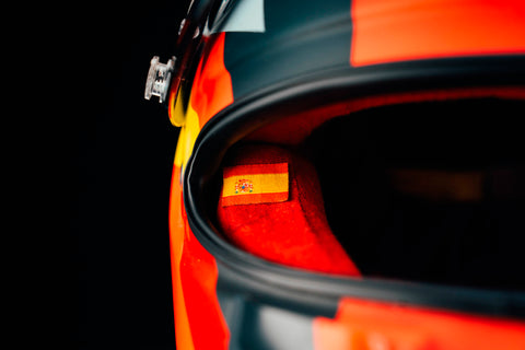 1037 - Carlos Sainz 2021 Ferrari Race Used Helmet