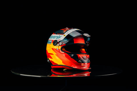 1037 - Carlos Sainz 2021 Ferrari Race Used Helmet