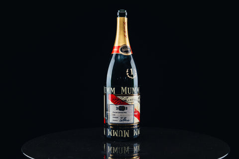1052 - Mumm Podium Bottle Signed from Michael Schumacher