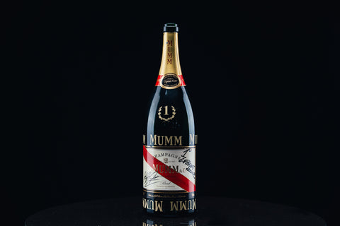 1050 - Mumm Podium Bottle Signed from Michael Schumacher