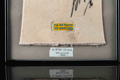1118 - Ayrton Senna Signed Balaclava