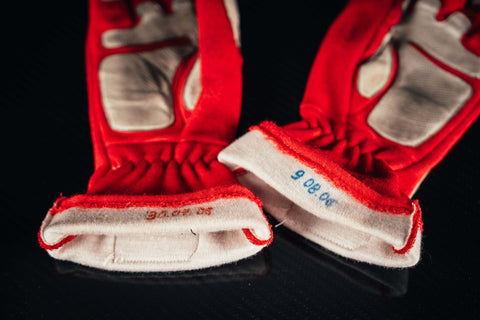 Michael Schumacher signed gloves