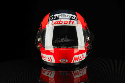 1022W - Gilles Villeneuve Replica Helmet Signed