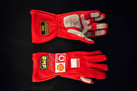 Michael Schumacher signed gloves