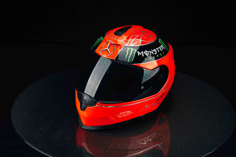 1090 - Michael Schumacher 2012 signed Moto helmet