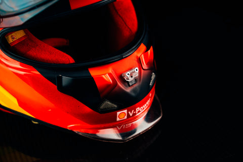 1037 - Carlos Sainz 2021 Ferrari Race Used Helmet