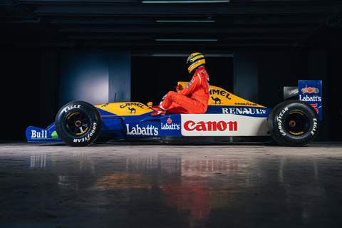 958 -WILLIAMS FW14 1991 NIGELE MANSELL WITH SENNA TAXI