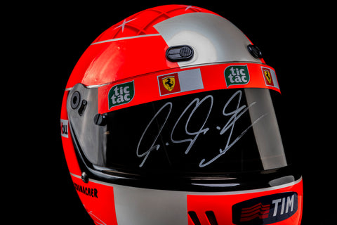Schumacher 2000 championship replica helmet with COA. / Casco replica Schumacher 2000 campione con certificato COA