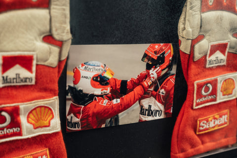 rubens barrichello signed gloves