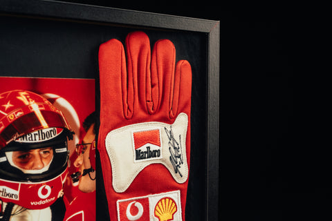 Michael Schumacher signed gloves