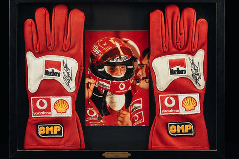 Michael Schumacher signed gloves
