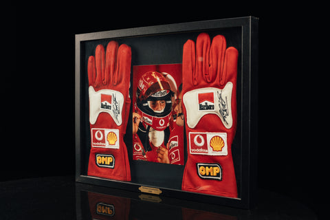 Michael Schumacher signed gloves