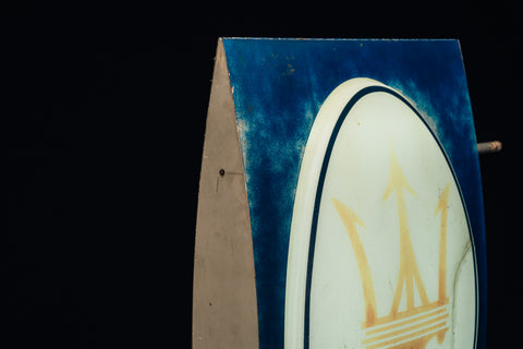 Maserati illuminated sign