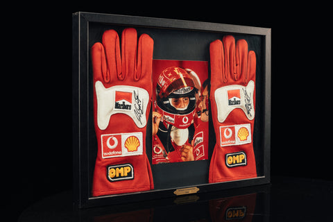 Michael Schumacher signed gloves