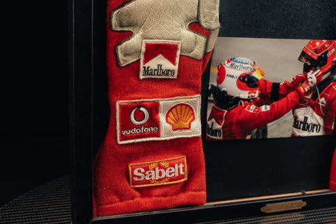 rubens barrichello signed gloves