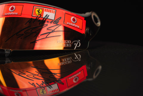 Michael Schumacher signed Visor