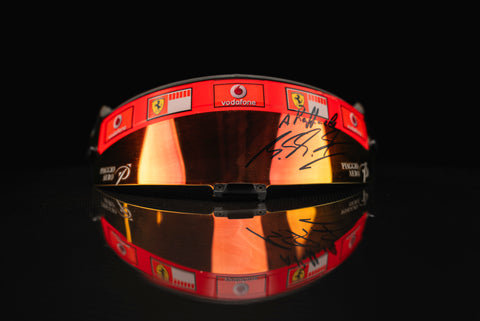 Michael Schumacher signed Visor