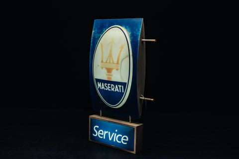 Maserati illuminated sign