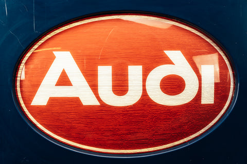Audi and VW illuminated sign
