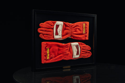 Eddie Irvine signed gloves