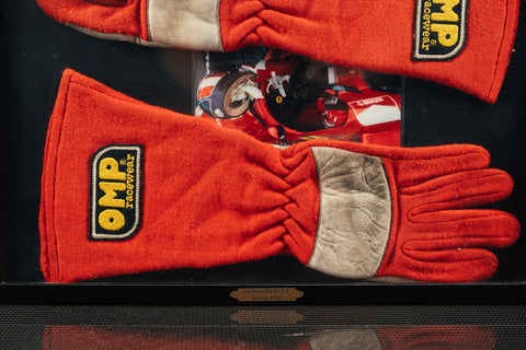 gerhard berger signed gloves