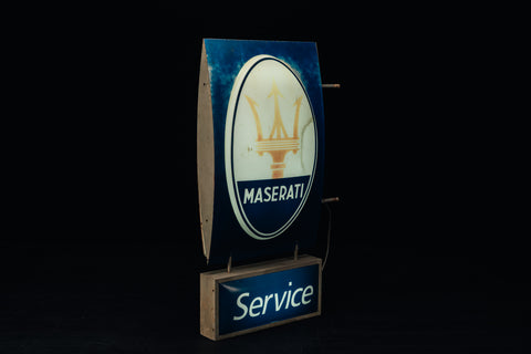 Maserati illuminated sign
