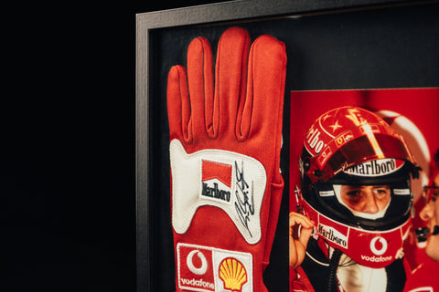 Michael Schumacher signed gloves