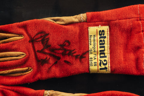 Ange Barde signed gloves