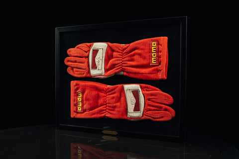 Eddie Irvine signed gloves