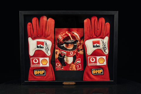 Michael Schumacher signed gloves