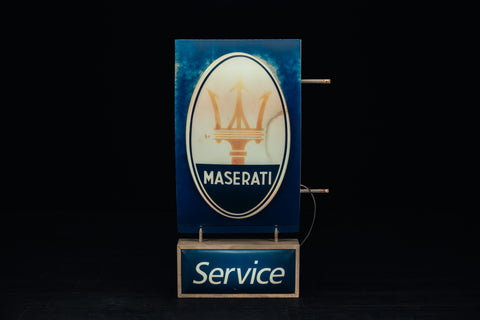 Maserati illuminated sign