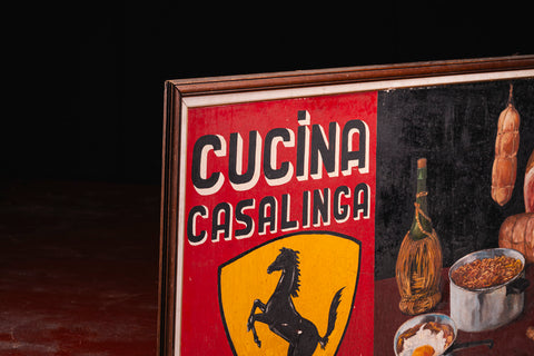 Historic Ferrari painting from Modena