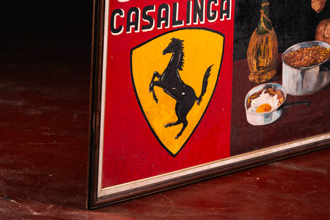 Historic Ferrari painting from Modena